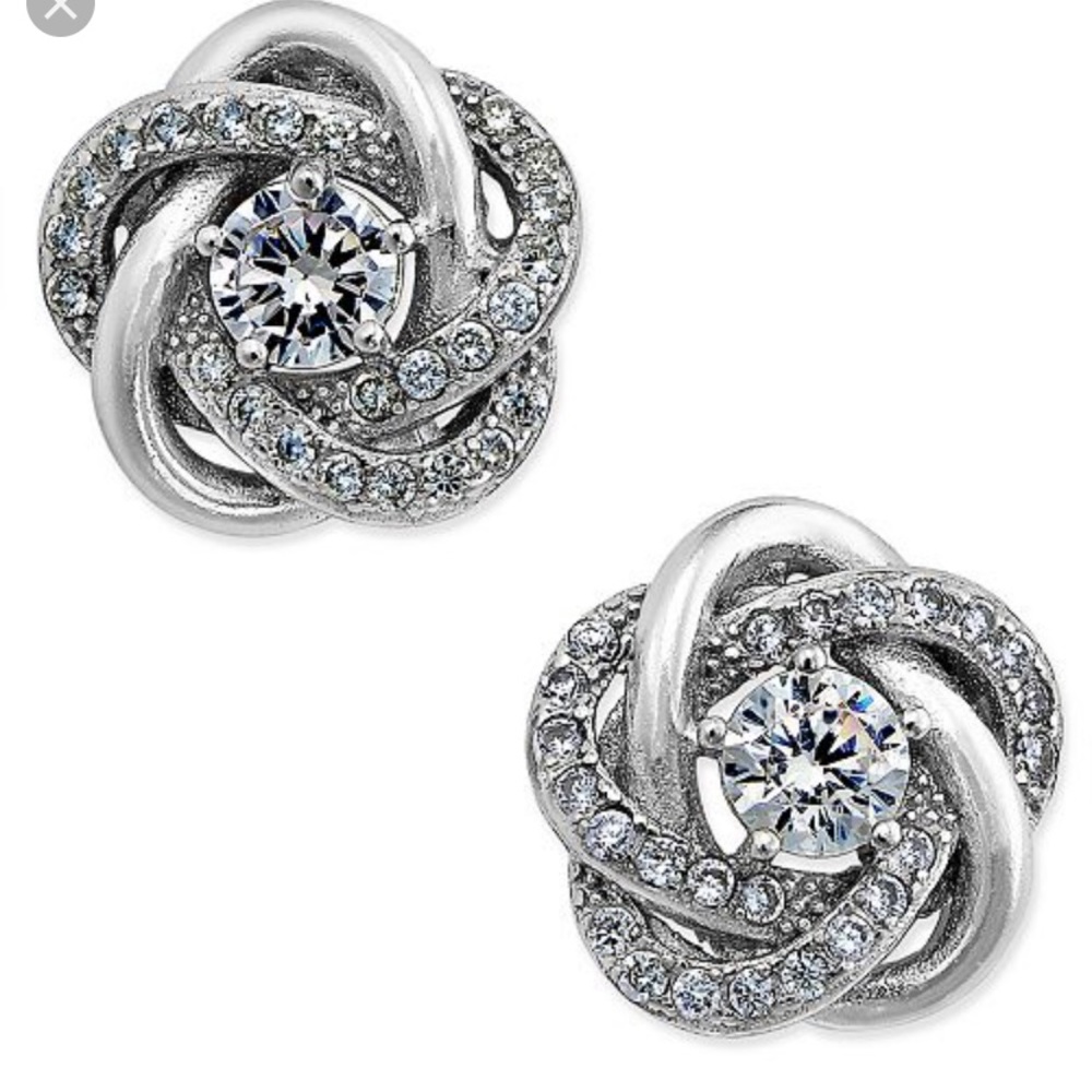 Giani Bernini Love Knot sterling silver studs NWT